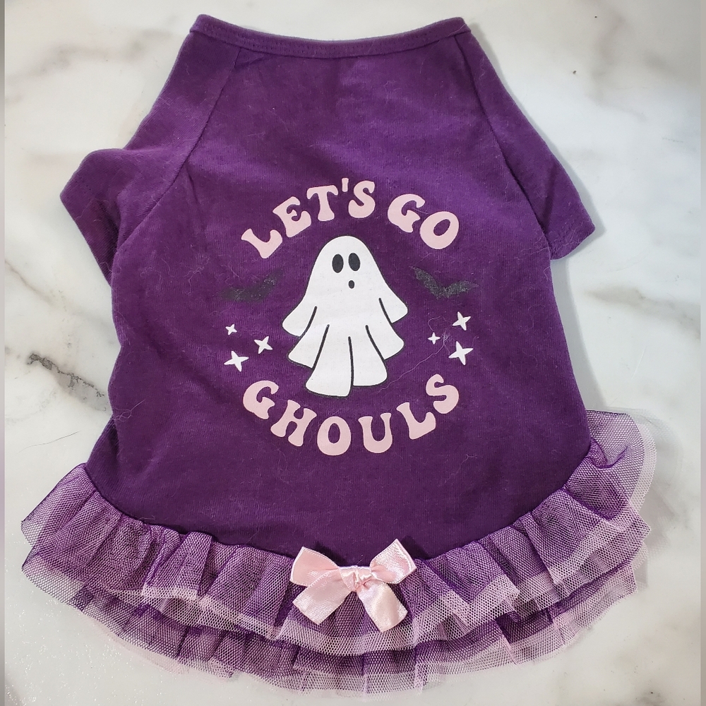 Let's Go Ghouls Shirt & Retractable Leash Dog bundle - Picture 3 of 9